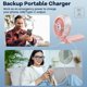 thumbnail image 3 of Ventilador nebulizador portátil HandFan 5200 mAh con depósito de agua de 34 ml, color rosa, 3 of 9