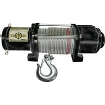 Hampton KT4000 Portable Electric Winch, 4000 lb, 12 VDC, 1.6 hp, 7/32 in X 55 ft, Steel
