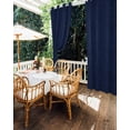 thumbnail image 5 of nqOlkjepod Outdoor Curtains for Patio Waterproof, Solid Dark Blue Outdoor Privacy Panels Grommet, Minimalism Abstract Denim Texture Blackout Outside Curtains for Porch/Cabana 54"x95", 1 Panel, 5 of 8