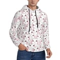 thumbnail image 2 of Sikiie Cute Rabbit Men's Hoodie, Essentials Hoodie, Sweatshirt, Pullover Hooded Sweatshirt for Men-Medium, 2 of 7