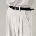 thumbnail image 5 of Men Microfiber Wrinkle Free Pleated Dress Pants Expandable Stretch Waist S-XL（1 piece）, 5 of 7