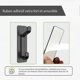 thumbnail image 4 of Adhesive Wall Hook, Bathroom Towel Holder, Kitchen Tea Towel Hanger,Wall Attachment Without Drilling, Waterproof, Anti-Rust, Black, 4 Pieces, 4 of 5