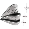 thumbnail image 3 of Visland 1 Pair Hard Breathable Memory Foam Height Increase Insole Invisible Increased Heel Lifting Inserts Shoe Lifts Shoe Pads Elevator Insoles for Men Women, 3 of 8