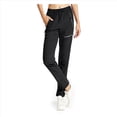 thumbnail image 2 of Pantalones de Senderismo para Mujer, de Secado Rápido, Ligeros, con Cintura Elástica Impermeable, para Todas las Estaciones Negro XL, 2 of 7