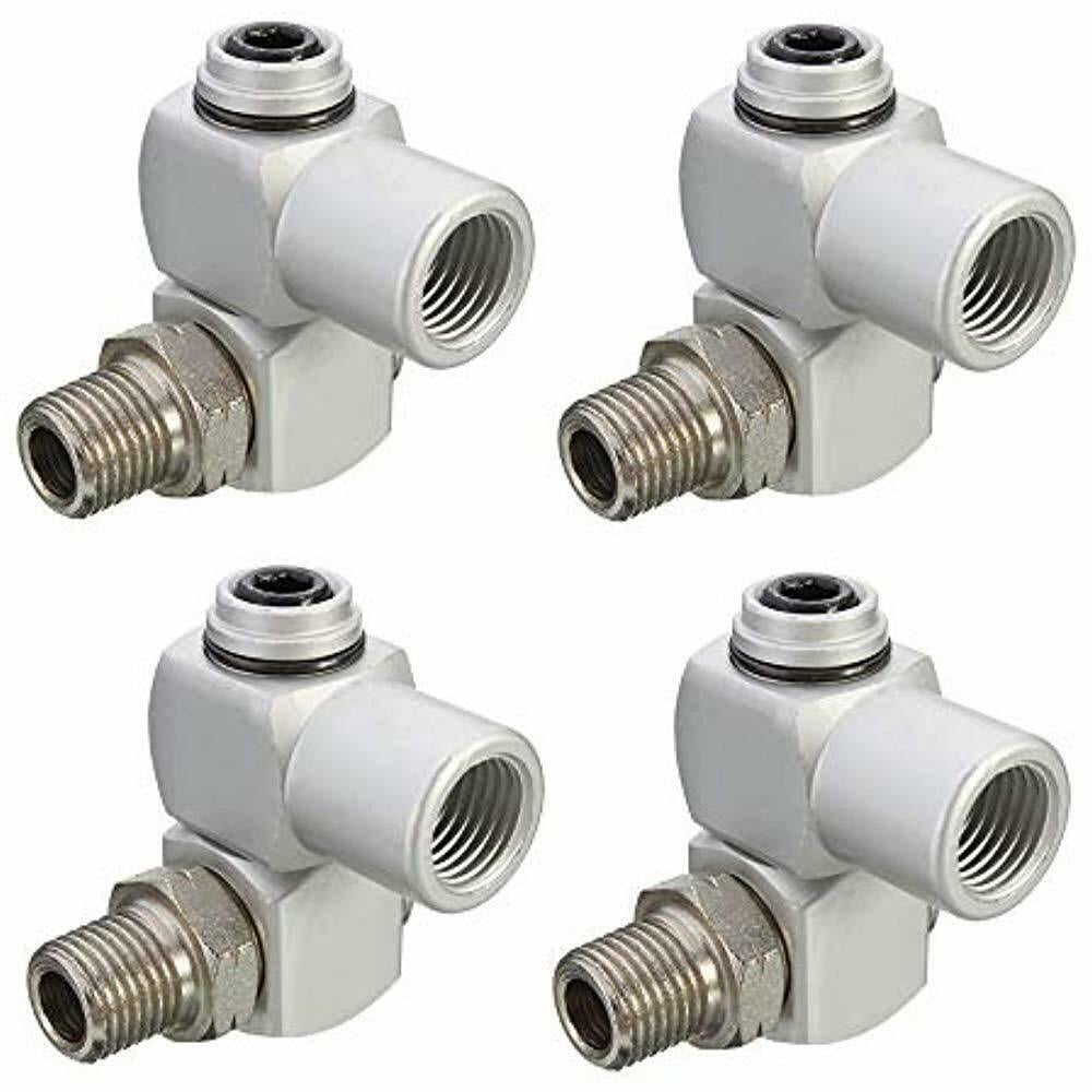 1/4Inch Air Tool Swivel Fitting, Pcs Aluminum 360 Degree Hose