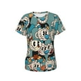 thumbnail image 5 of Cuphead Mugman Women's T Shirts Round Neck Short-Sleeve Soft T-Shirt Summer Casual Tee Tops 3D Printing Tee Shirt, 5 of 6