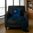 thumbnail image 3 of JWH 3D Flower Pillow Cover Navy Blue Square Dimensional Floral Sofa Cushion Cover for Living Room Bedroom Decor, 3 of 10