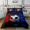 thumbnail image 1 of Erosebridal Soccer Coverlet Set King,Sport Theme Bedding Set,3pcs, 1 of 5