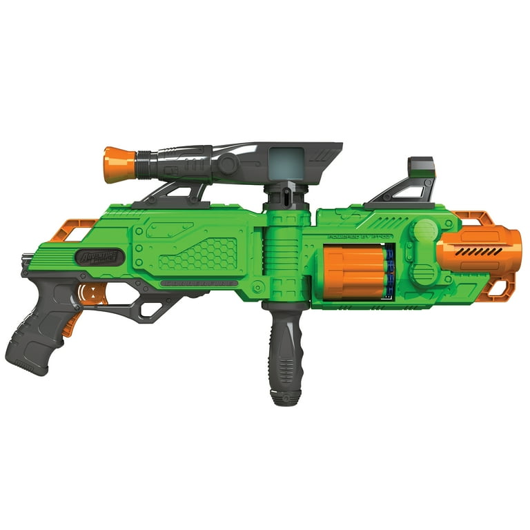 Metralhadora NERF com 4 dardos de 0foam &shooting exercise