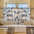 thumbnail image 2 of Yayeee Kitchen Curtains Tier Set of 2 Light Filtering 57"x24" Over Sink Window Panels, Snowy Winter, 2 of 7