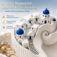 thumbnail image 6 of Santorini Inspired Catchall Bowl – Coastal Mediterranean Home Decor – Catch All Tray for Keys Rings and Small Accessories – Housewarming Gift (3PCS), 6 of 6
