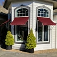 thumbnail image 2 of Awntech 6.38 Ft Charleston Sloped Fixed Awning with Scrolled Iron Arms (76.5in x 36in x 36in), Burgundy, 2 of 3