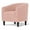 Soft Pink, variant on MoNiBloom Upholstered Bucket Chair, Modern Accent Chair, Sherpa Fabric Single Sofa Chair with Padded Armrest, for Living Room, Soft Pink