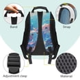 thumbnail image 4 of Yuyamidu Blue Pink Axolotl School Backpack for Kids Boys Girls 10-12 Years Old Cute Secondary School Bag with Two Side Pockets, 4 of 7