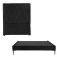 thumbnail image 2 of Box Base Cama Slim Queen Size+Cabecera Oporto Negro+Almohada Royal Twin+Sabanas Royal, 2 of 8
