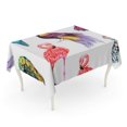 thumbnail image 1 of LADDKE Tropical Pattern Bird of Paradise Pink Flamingos Parrots Cockatoo Tablecloth Table Desk Cover Home Party Decor 60x104 inch, 1 of 1