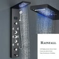 thumbnail image 3 of Senlesen Black Shower Panel Tower LED Rain Shower Faucets Massage System Body Jet Sprayer, 3 of 22