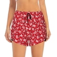thumbnail image 2 of Picia Hohoho3 Pattern Women's 2 in 1 Athletic Running Shorts High Waisted Workout Casual Gym Sweat Shorts with Comfy Liner Zipper Pockets-X-Large, 2 of 9