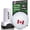 Canada, variant on Ball Tatt Golf Ball Stamp Marker Self-Inking Quick-Dry Stamper, Green, Clover