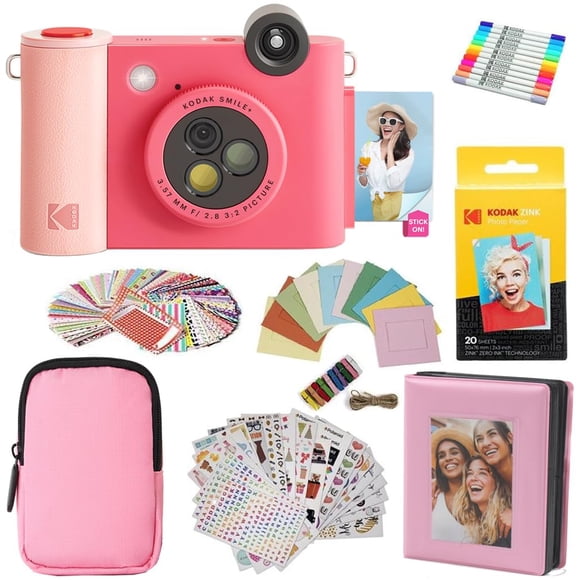 Cámara e impresora digital de impresión instantánea KODAK Smile+ 2 en 1