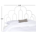 thumbnail image 4 of SAFAVIEH Paloma Metal Retro Geometric Headboard, Queen, White, 4 of 5