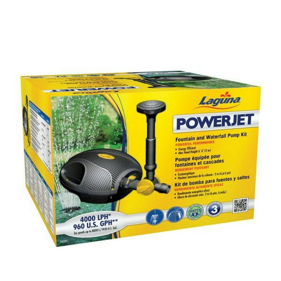 Laguna PowerJet 960 Fountain/Waterfall Pump Kit - Ponds Up to 2000 Gallons