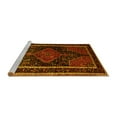 thumbnail image 2 of Ahgly Company Machine Washable Indoor Rectangle Persian Yellow Traditional Area Rugs, 5' x 7', 2 of 4