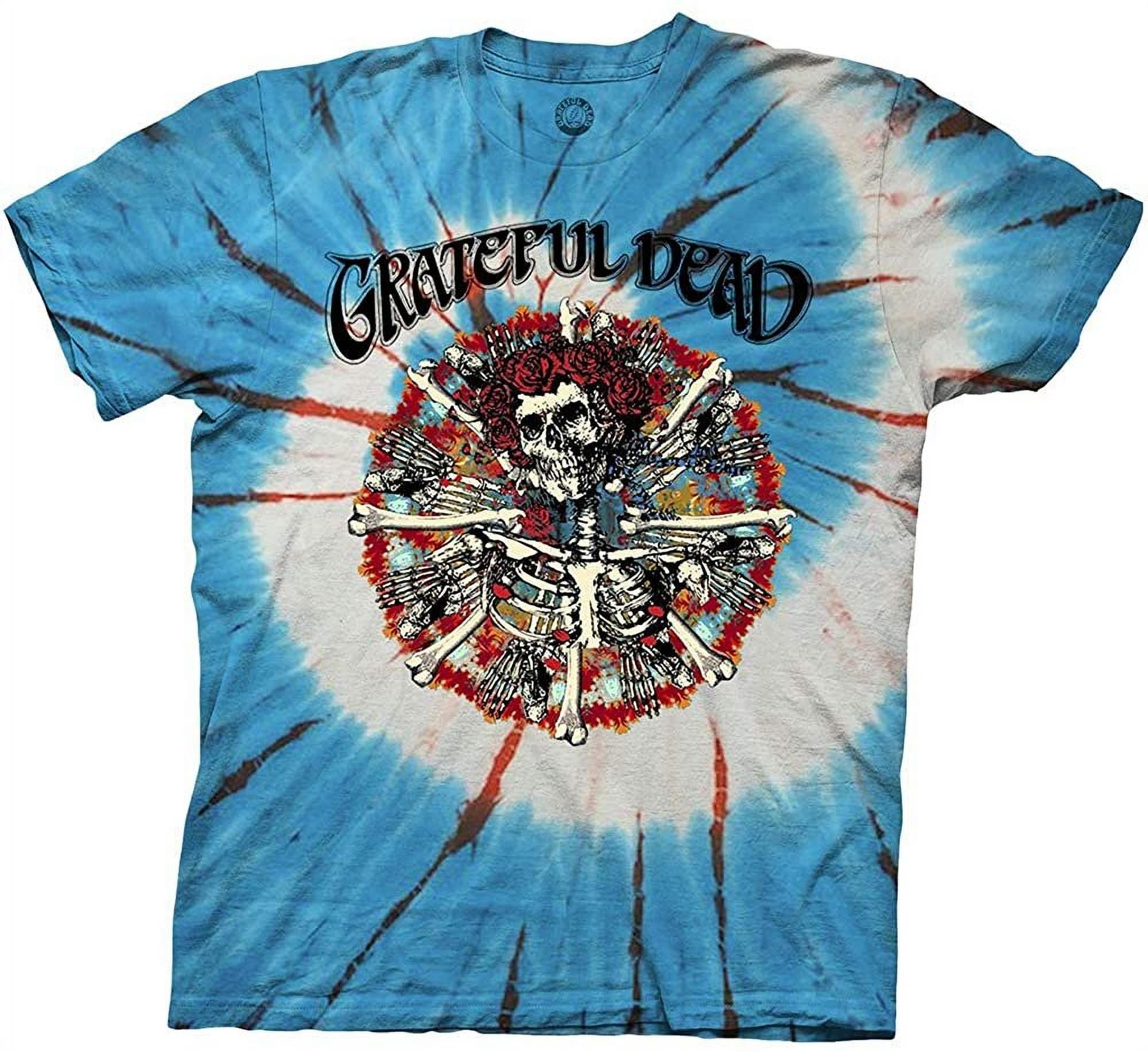 Brudgom Hals peber Mens Grateful Dead Rock Shirt - Grateful Dead Dancing Skeleton Vintage Tie  Dye Rock Tee - Walmart.com
