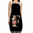 thumbnail image 1 of Apron Flower Letter Pattern Kitchen Fouling Apron Letter Print Series Apron, 1 of 1