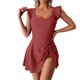 thumbnail image 2 of Trajes de baño de una pieza para mujer, moda de primavera para mujer, estilo conservador, falda de color sólido, conjunto de traje de baño con unión dividida, traje de baño para mujer, 2 of 9