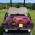 thumbnail image 2 of KUIFORTI Palm Tree Golf Cart Seat Cover Travel Sports Cart Seat Cushion Covers Easy to Clean Easy Installation Compatible with EZGO and More 2 Person Seats Golf Carts, 2 of 7