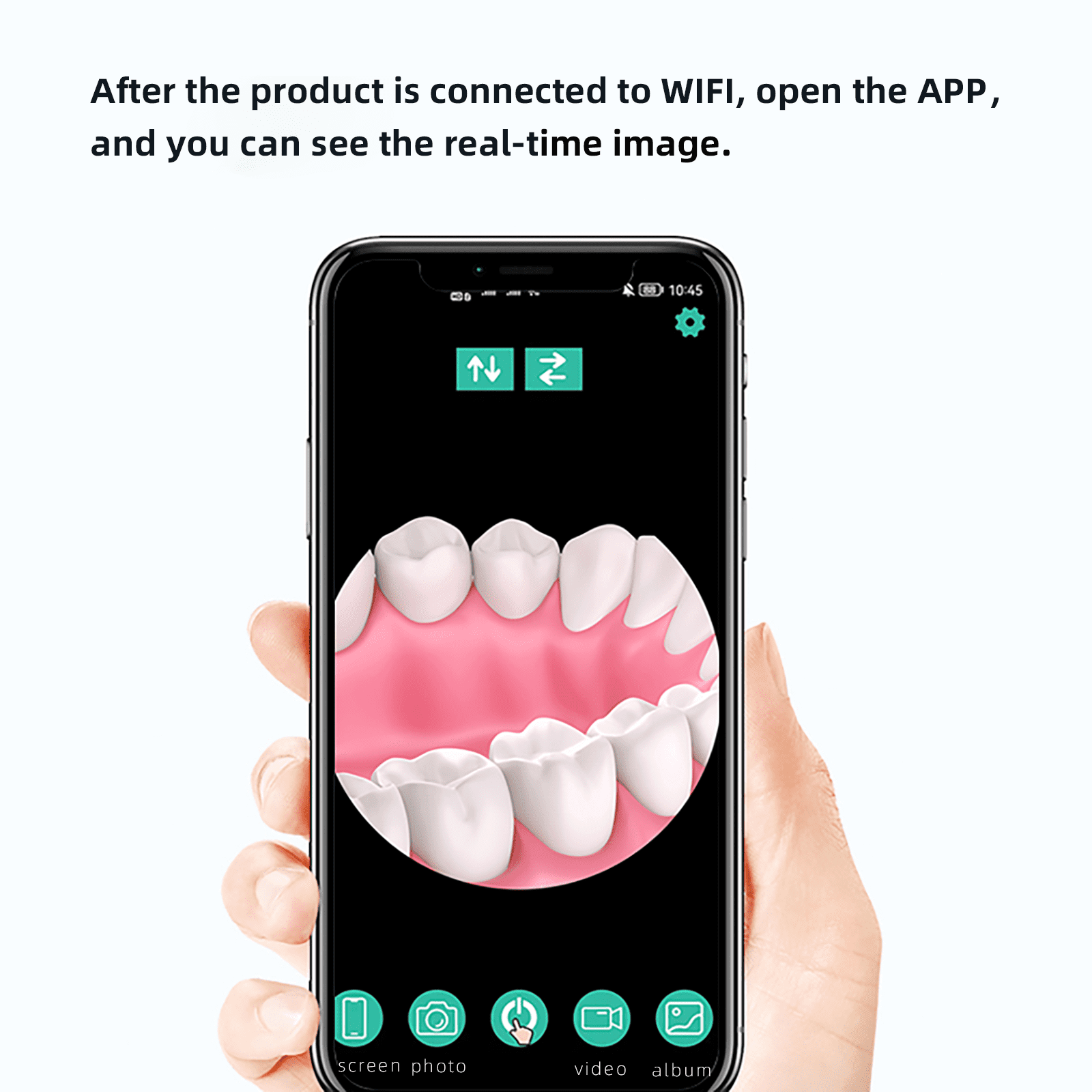 Intraoral Camera Endoscope with Lights, HD Borescope Inspection Compatible with Device Visual Endoscope Camera,for Individuals and Pet