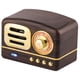 thumbnail image 1 of Altavoces retro estéreo inalámbricos Altavoces portátiles vintage con Bluetooth y potentes, 1 of 7
