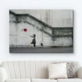 thumbnail image 2 of wall26 Canvas Print Wall Art Banksy There is Always Hope Girl with Balloon Graffiti &amp; Street Art Pop Culture Illustrations Pop Art Bohemian Multicolor Dark for Living Room, Bedroom, Office - 32&q, 2 of 5