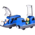 thumbnail image 4 of Locomotora eléctrica, tren, locomotora a batería, juguete eléctrico de alta velocidad, enlace eléctrico, tren de madera magnético, pequeña vía de madera, regalo para niños, 4 of 5