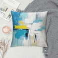 thumbnail image 2 of Pratyus Abstract Painting Art & Language Brush Strokes Pillow Cases with Zipper Home Decor for Living Room Bedroom Cushion Outdoor Car Couch - Printed on Both Sides 1PC 22x22in, 2 of 5