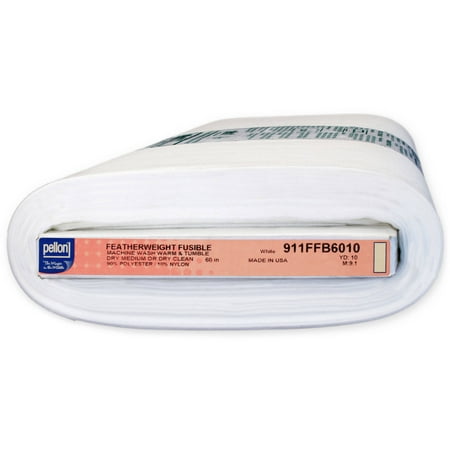 Pellon 911FF Fabric Interfacing, White 60" x 10 Yards by the Bolt