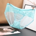 thumbnail image 3 of Women's Sexy Transparent Low Waist Seamless Lace Cotton Triangle Underwear - Ultra Thin Mesh, M/L Sizes, 3 of 3