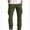 Army Green, variant on Yuzhih Cargo Pants for Men Big and Talls Stretch Elastic Waist Tapered Pants Lightweight Comfy Workout Pants with Multi Pockets