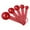 Red, variant on Plastic Measuring Spoon Set Of 5 Pieces With Scale Baking Measuring Instrument Color Measuring Spoon Spoon Baking Tool kitchen Gadgets