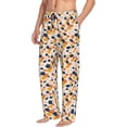 thumbnail image 3 of Mens Pajama Pants - Soft Sleep & Lounge Pants for Men, abstract bubbles drops print Cuteness Casual PJ Bottoms Pants with Pockets, 3 of 5