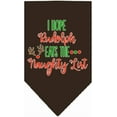 thumbnail image 4 of Christmas Pet and Dog Bandana Screen Printed, "Hope Rudolph Eats The Naughty List", 4 of 9