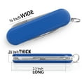 MAXAM MultiFunction Army Knife Blue Mini MultiTool, Pocket Knife with Scissors
