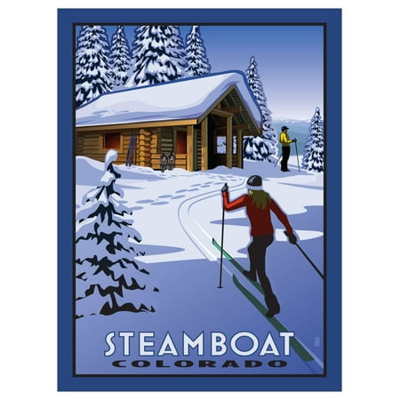 Steamboat Colorado Cross Country Cabin Travel Art Print Poster by Paul Leighton (9