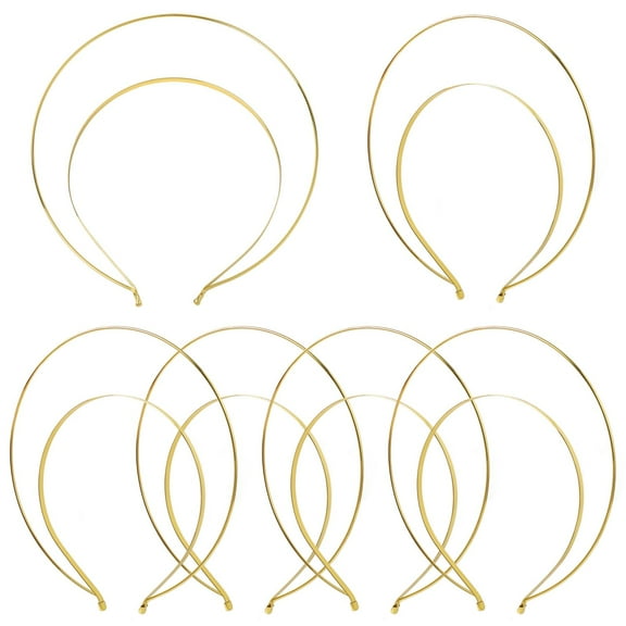 6 Pcs Angel Halo Headband 2 Layer Metal Queen Crown Gold Bridal Headpiece Photoshoot Headband DIY Craft for Women Wedding