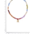 thumbnail image 2 of Time and Tru Goldtone Multicolored Bead Initial "R" Necklace, 2 of 6