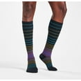 thumbnail image 3 of Nurse Mates Compression Socks Wide Calf Up To 22" Color: Thin Ombre Stripe, Size: 9-11 Wide, 3 of 4