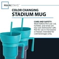 thumbnail image 3 of Mainstays Stadium Tumbler 32 fl oz, Teal, 3 of 5