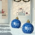 thumbnail image 6 of 23.6" Large Inflatable Christmas Balls, PVC Decorated Christmas Ball with Snowflake, Outdoor Xmas Inflatable Ball Decoration for Holiday Yard Tree Front Door Garden Patio Decor, 6 of 7