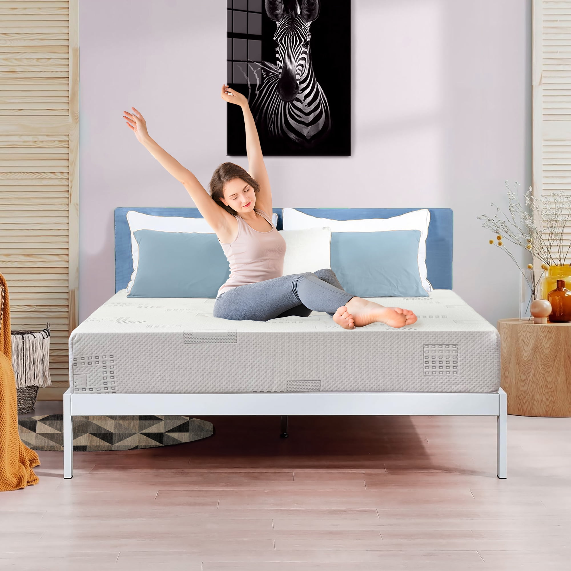 ViscoLogic Maxima  7-Inch Quilted Reversible Flip-able High-Density Foam Mattress (King)